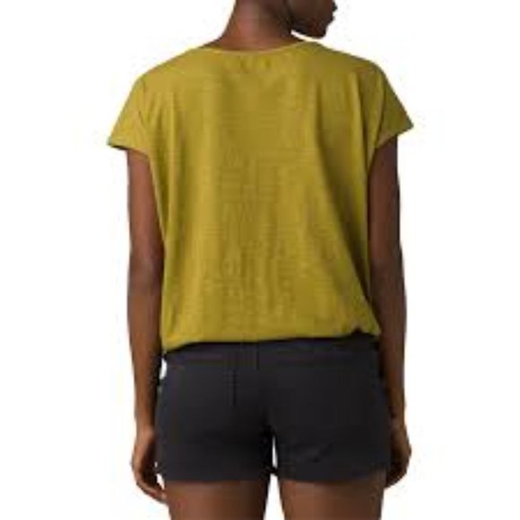 prAna Ocupas Popover Top in‎ Sweet Grass Green Size S NWT - Picture 2 of 11